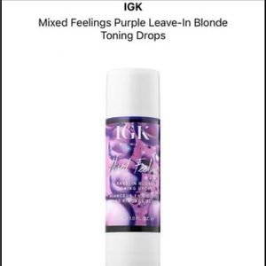 Unopened IGK purple toning drops